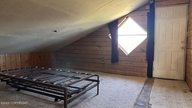 68537 Veater Ave, Ninilchik, AK 99639 - bonus room featuring wood walls, lofted ceiling, and carpet flooring