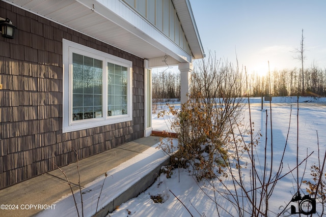 5169 Reliance Rd, Wasilla, AK 99654 - view of snow covered deck