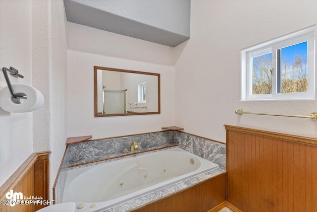 bathroom featuring a bathtub