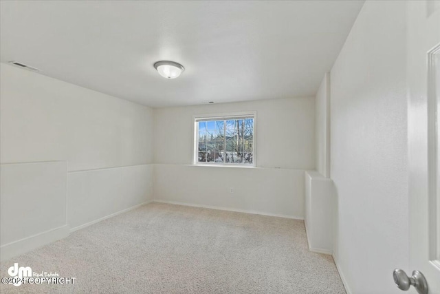 view of carpeted empty room