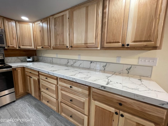 kitchen with stainless steel appliances