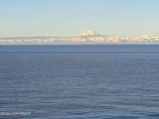 water view with a mountain view