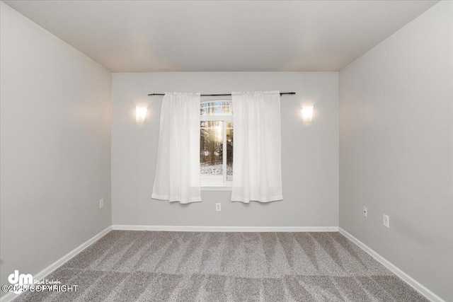 unfurnished room featuring carpet floors