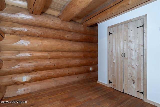 TL-215 Old Valdez Trl, Salcha, AK 99714 - detailed view of wood finished floors and rustic walls