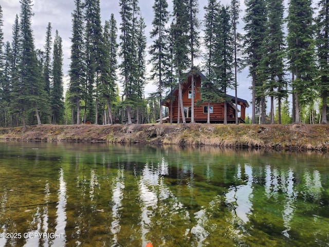 TL-215 Old Valdez Trl, Salcha, AK 99714 - water view featuring a heavily wooded area