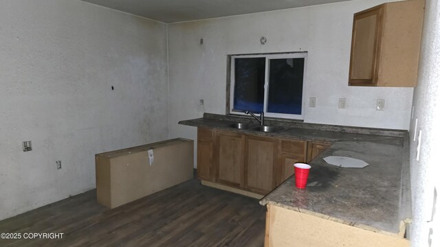 44589 Opal St, Kenai, AK 99611 - kitchen with a sink and dark wood finished floors