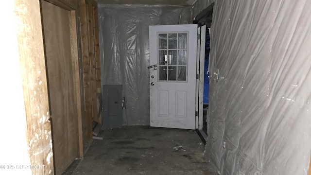 44589 Opal St, Kenai, AK 99611 - corridor with unfinished concrete floors