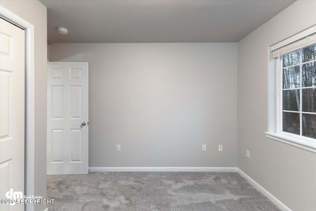 view of carpeted empty room