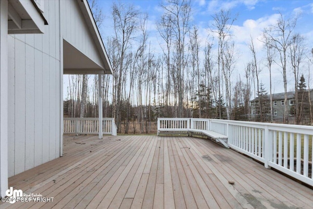 view of wooden terrace