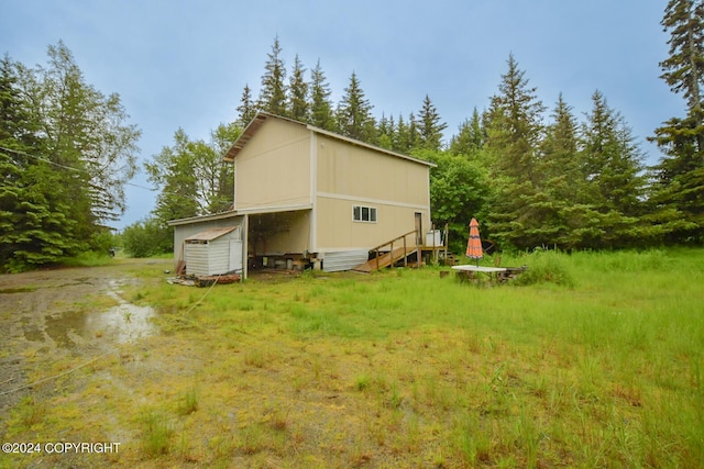 view of back of property