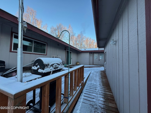 exterior space featuring a deck