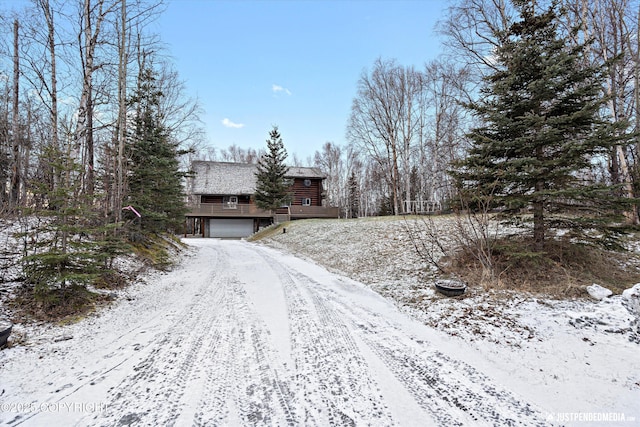 view of front of home featuring a garage