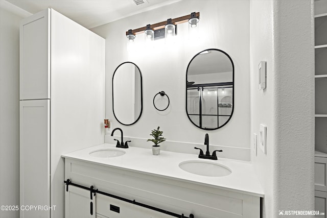 bathroom with vanity