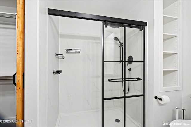 bathroom with walk in shower