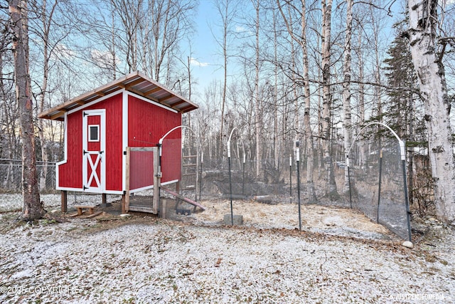 view of outbuilding