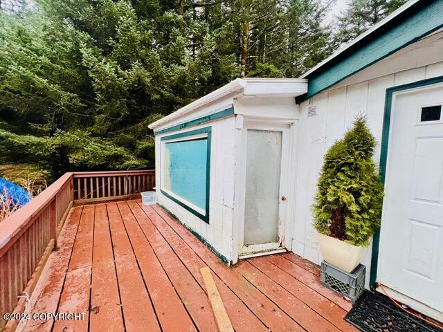 3411 Monashka Bay Rd, Kodiak, AK 99615 - view of wooden deck