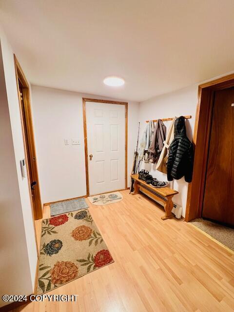 3411 Monashka Bay Rd, Kodiak, AK 99615 - entryway with wood finished floors