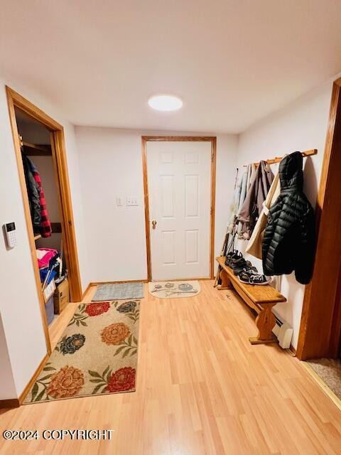 3411 Monashka Bay Rd, Kodiak, AK 99615 - entryway featuring wood finished floors and baseboards