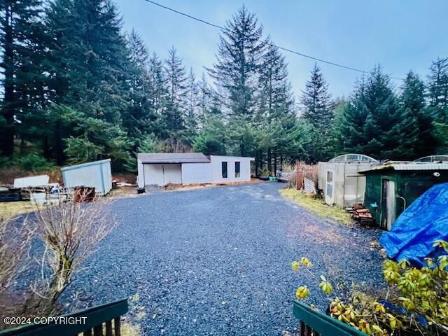 3411 Monashka Bay Rd, Kodiak, AK 99615 - view of front facade featuring an outbuilding