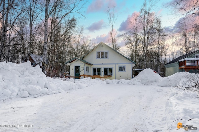 view of front of home