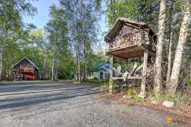 13718 E 1st St, Talkeetna, AK 99676 - view of dirt / gravel road