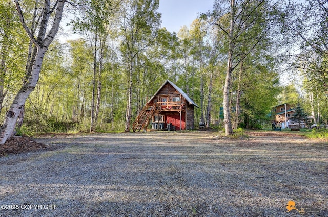 13718 E 1st St, Talkeetna, AK 99676 - chalet / cabin with stairs
