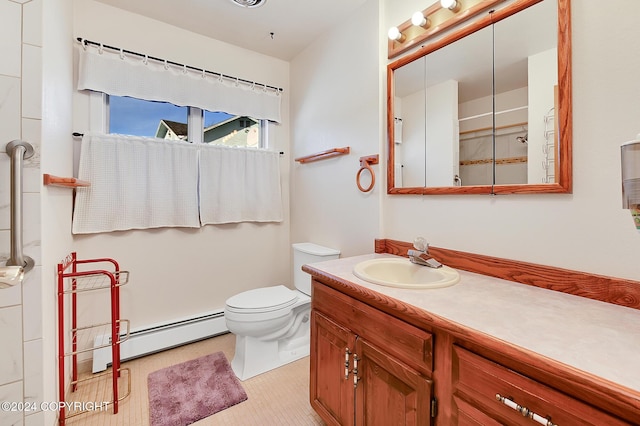 2795 Watergate Way, Kenai, AK 99611 - bathroom featuring baseboard heating and vanity