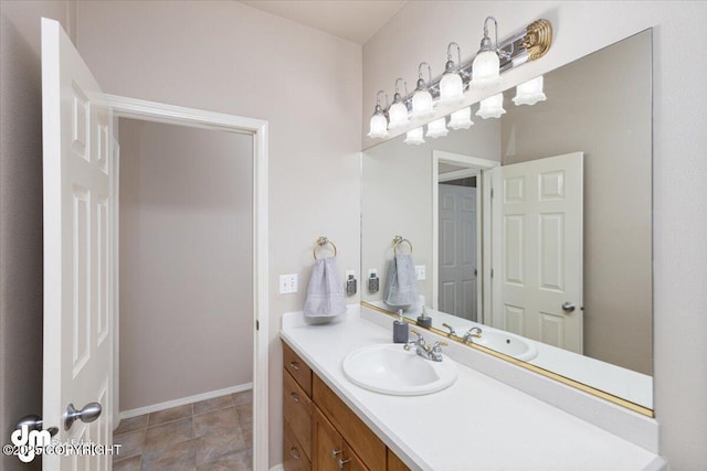 bathroom featuring vanity