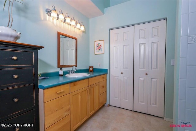 bathroom with vanity