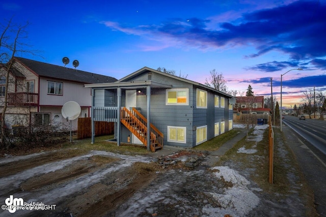 843 E 12th Ave, Anchorage, AK 99501 - view of back house at dusk