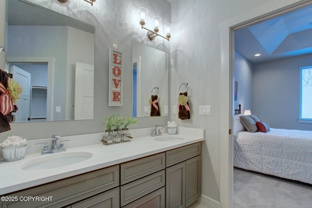 bathroom with vanity