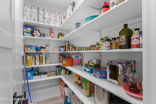 view of pantry