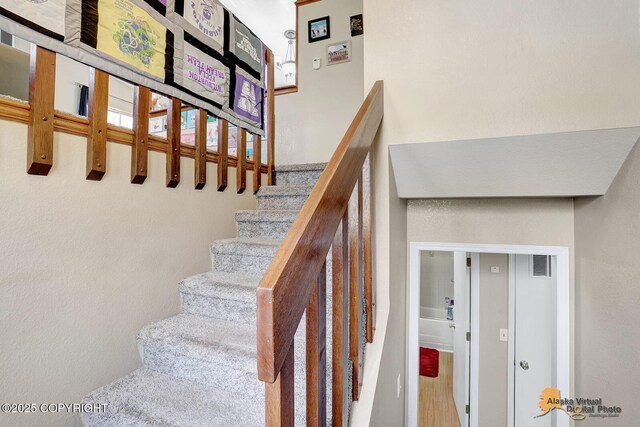 5450 E Alder Dr, Wasilla, AK 99654 - stairway featuring visible vents