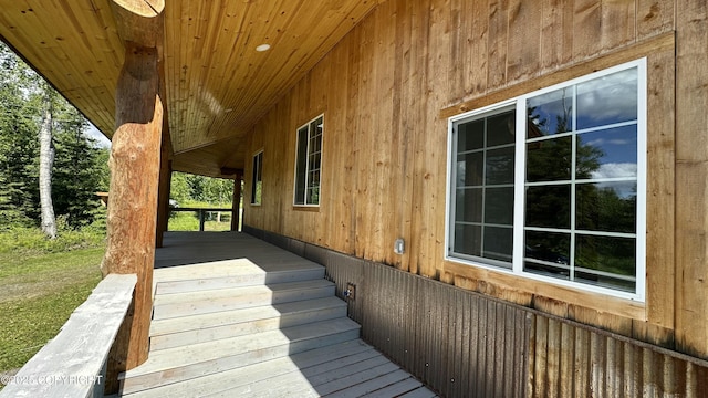 9742 W Trimotor St, Wasilla, AK 99623 - view of wooden deck