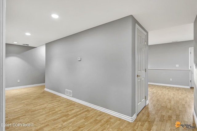 interior space featuring light hardwood / wood-style flooring