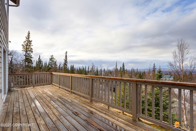 view of wooden terrace