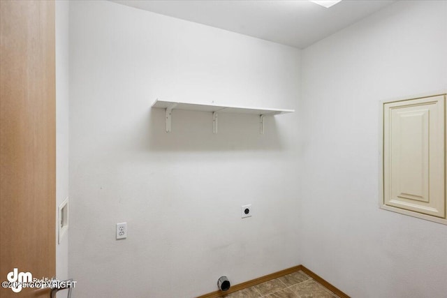 laundry room featuring hookup for an electric dryer