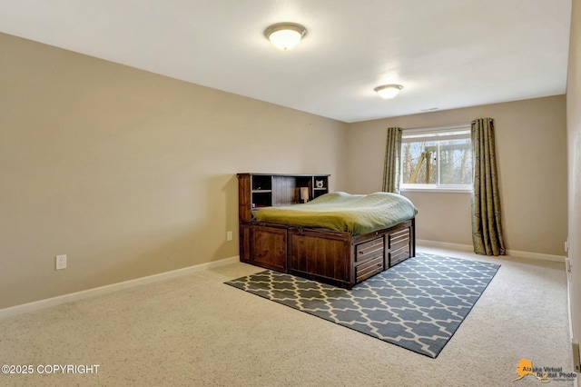 bedroom with baseboards