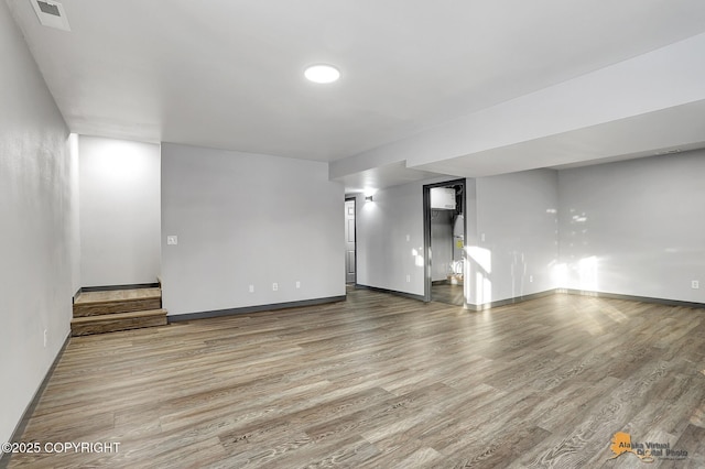 interior space with light wood-type flooring