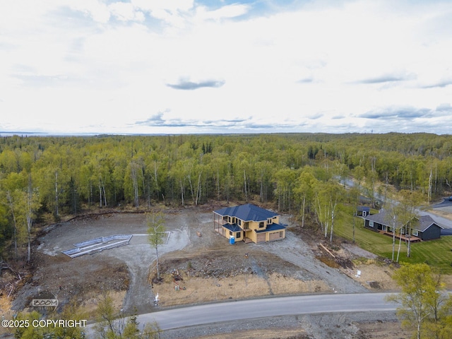 1690 W Valley Ridge Dr, Wasilla, AK 99654 - view of subject property with a forest