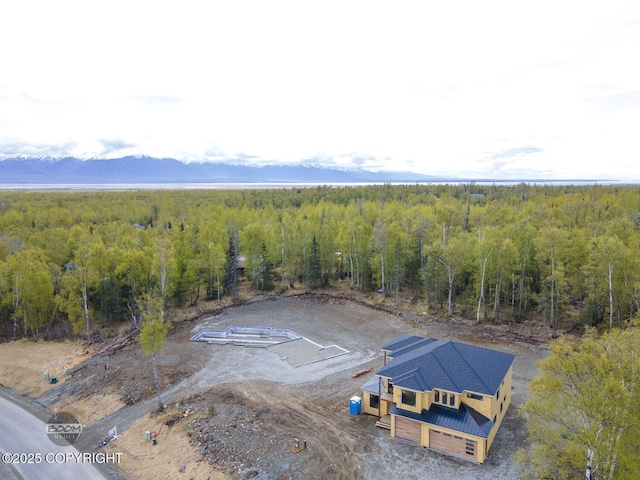 1690 W Valley Ridge Dr, Wasilla, AK 99654 - view from above of property with a forest