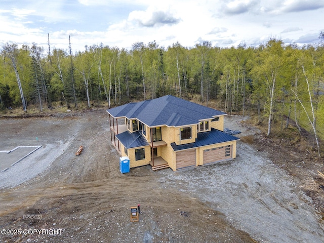 1690 W Valley Ridge Dr, Wasilla, AK 99654 - view from above of property featuring a heavily wooded area