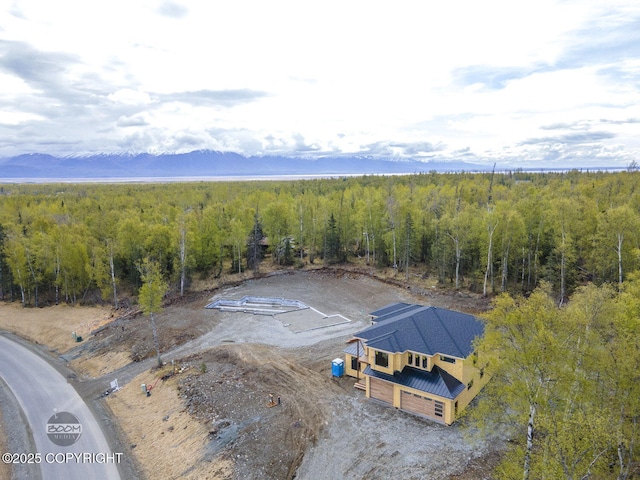 1690 W Valley Ridge Dr, Wasilla, AK 99654 - view of subject property with a forest