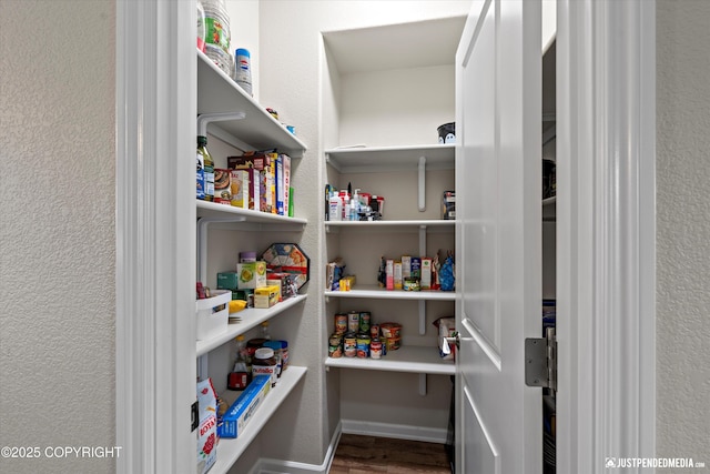 view of pantry