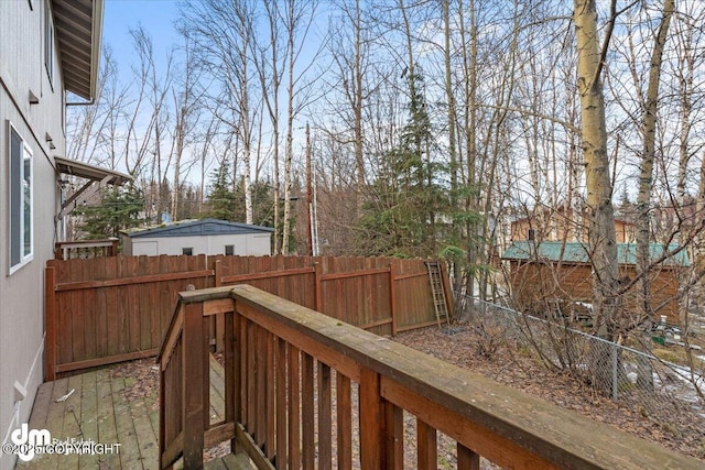 view of wooden terrace