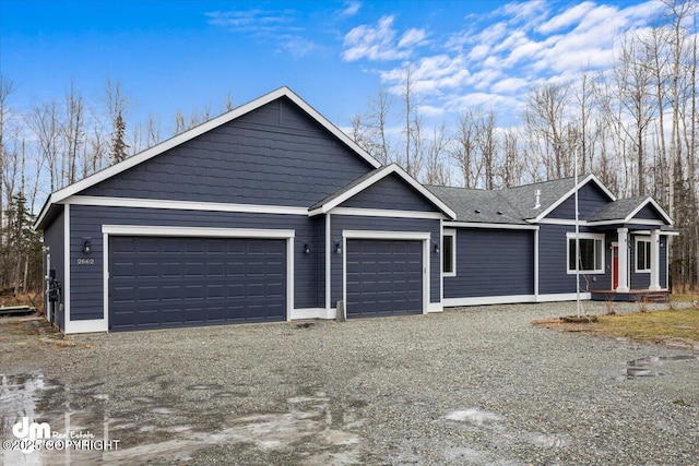 view of front of home featuring a garage