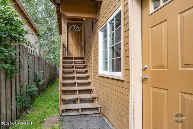 view of entrance to property