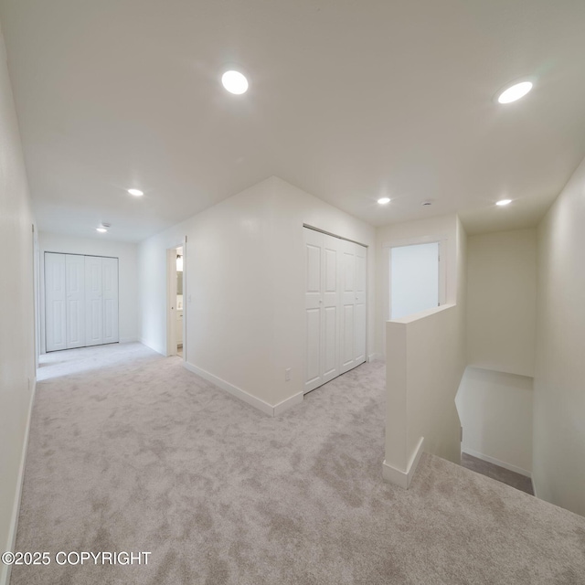 445 Idaho St, Anchorage, AK 99504 - below grade area featuring recessed lighting and carpet