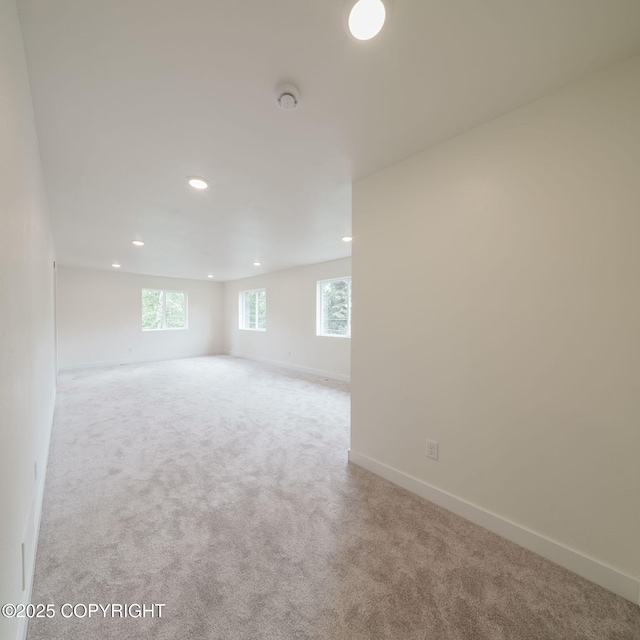 445 Idaho St, Anchorage, AK 99504 - unfurnished room with recessed lighting, carpet, and a smoke detector