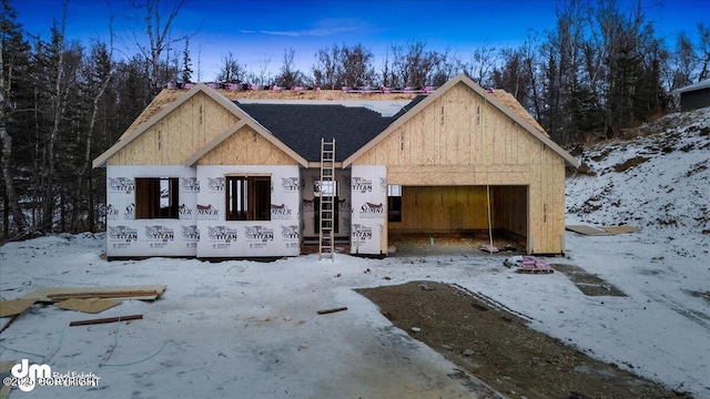 property under construction featuring a garage